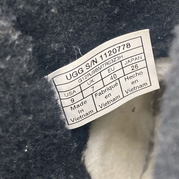 UGG WOMEN CLASSIC MINI BLACK MARBLE Womens 9 Boots - Picture 9 of 9